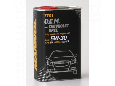 MANNOL 7701 O.E.M. 5W-30 for Chevrolet Opel 1L metal от MANNOL MANNOL 7701 O.E.M. 5W-30 for Chevrolet Opel 1L metal