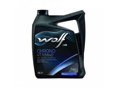 Моторное масло WOLF CHRONO 4T 10W40 4L от WOLF Моторное масло WOLF CHRONO 4T 10W40 4L