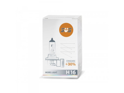 Автолампа галогенная SVS H16 12V 19W PGJ19-3 Standard +30% от SVS Автолампа галогенная SVS H16 12V 19W PGJ19-3 Standard +30%