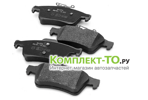 Колодки задние для MAZDA 3 BM B4Y02648ZB Колодки задние для MAZDA 3 BM B4Y02648ZB